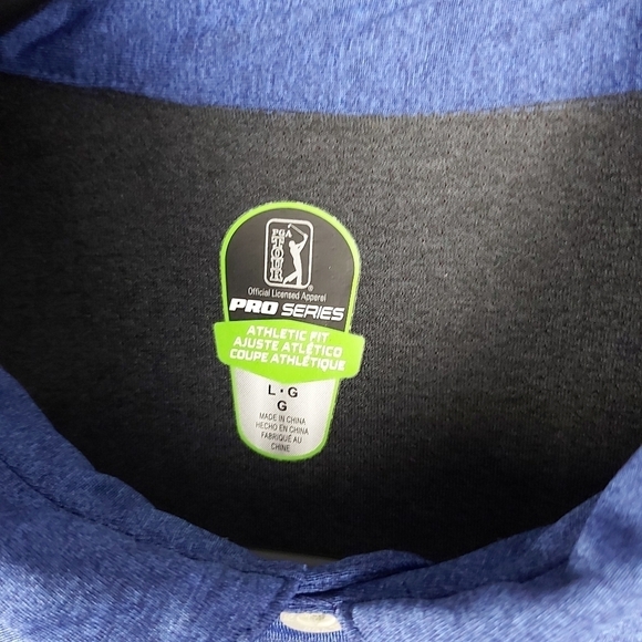 🍄3/50$🍄 PGA TOUR Golf athletic fit polo short sleeve shirt size Large - Picture 6 of 8